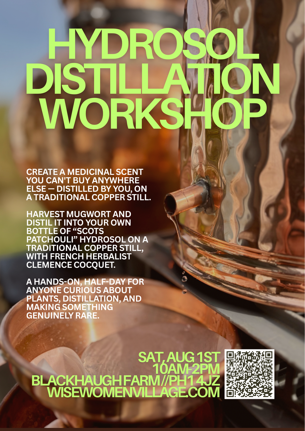 Botanical Distillation: Making Scots Patchouli with the Copper Still | Saturday 1st August