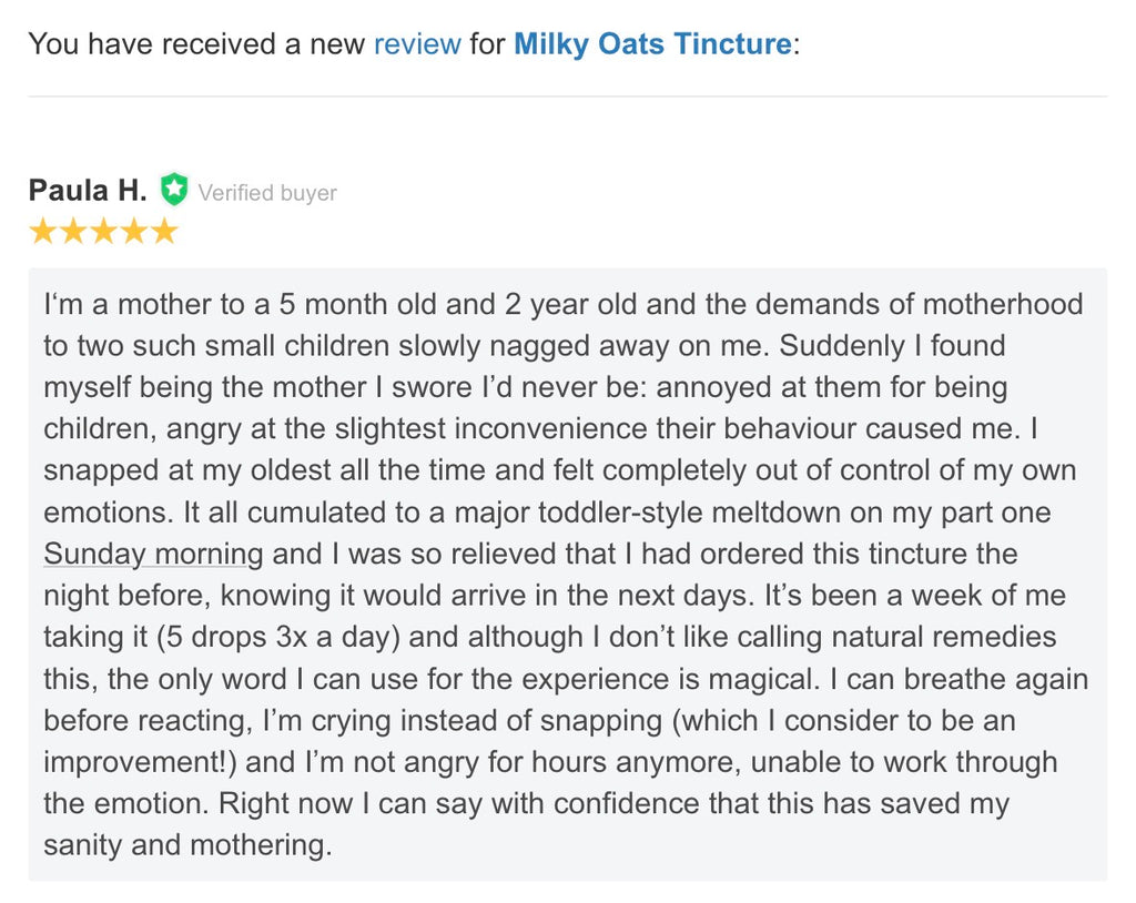 Milky Oats Tincture
